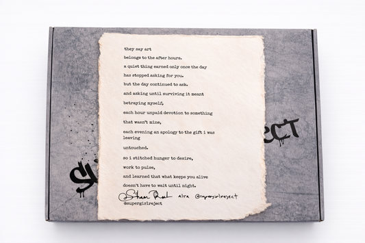 Poem - being an artist