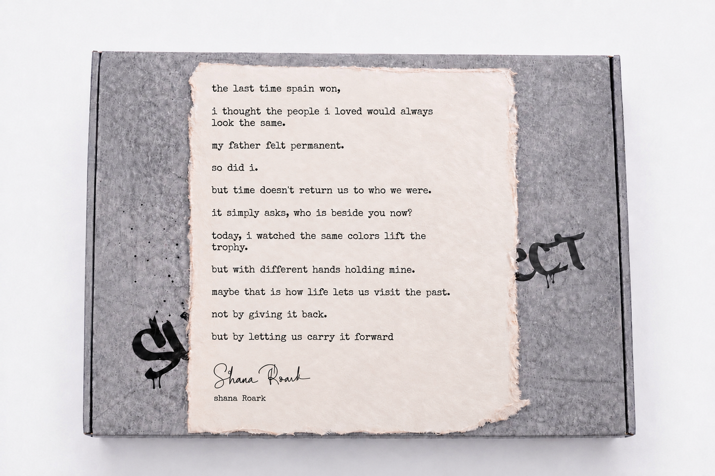 Poem: Spain Won World Cup