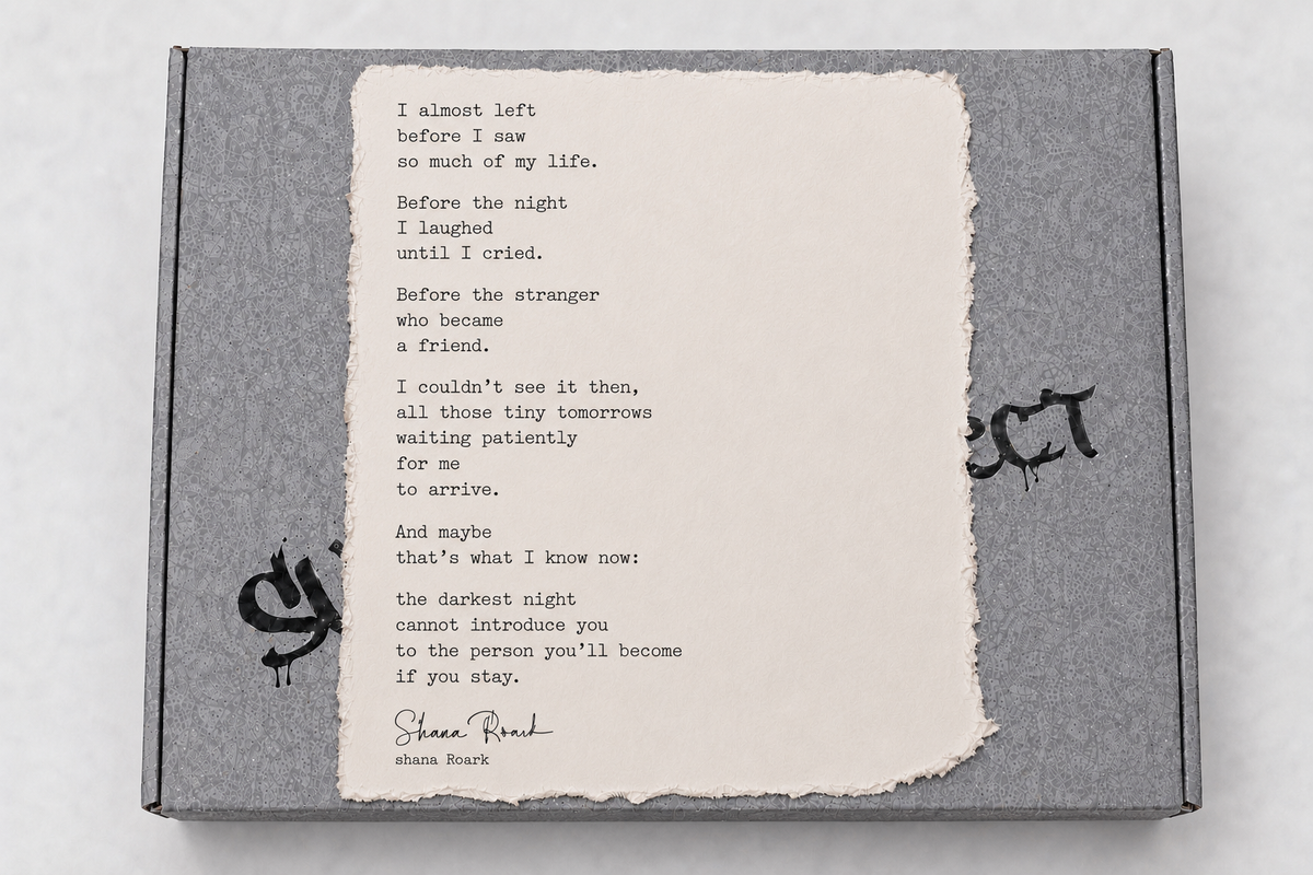 Poem: I Almost Left Before I Met So Much of My Life